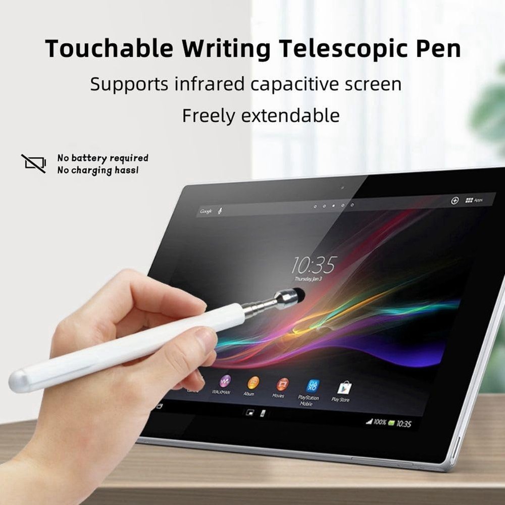 Stylus Pen Retractable Pointer Stick & Stylus with Special Flocking Tip6947