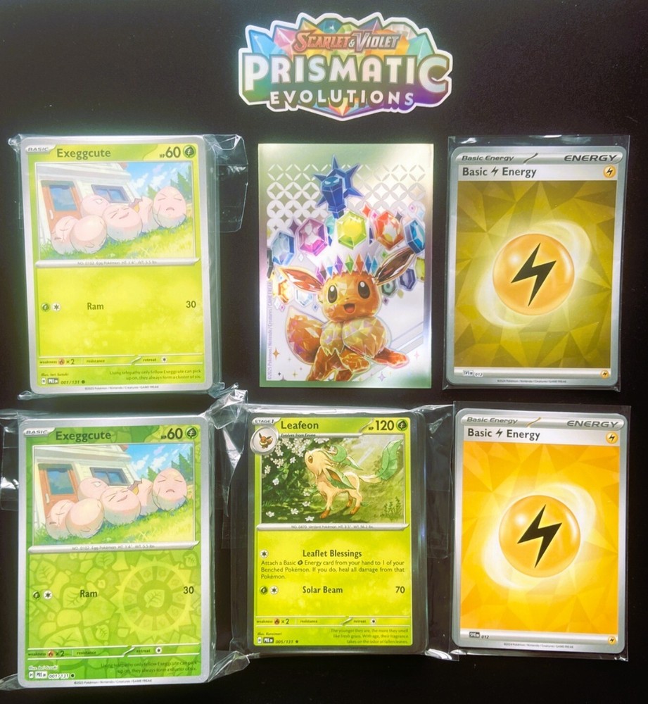 Prismatic Evolutions Complete Base Master Set - C/U + Holo Rares + Reverse holos