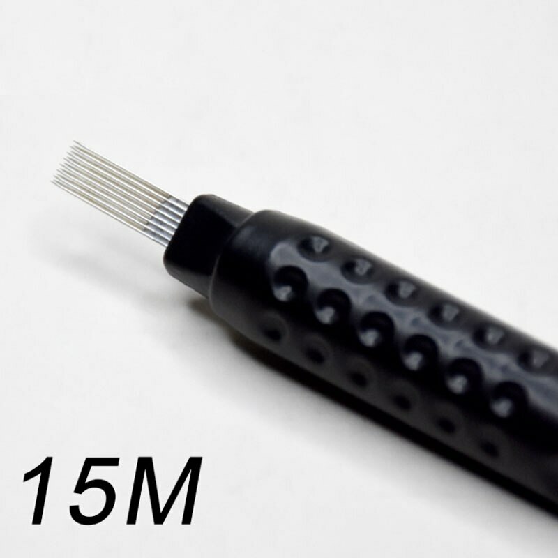 Disposable Microblading Manual Pen with Needle Sponge Ring for Eyebrow Tattoo