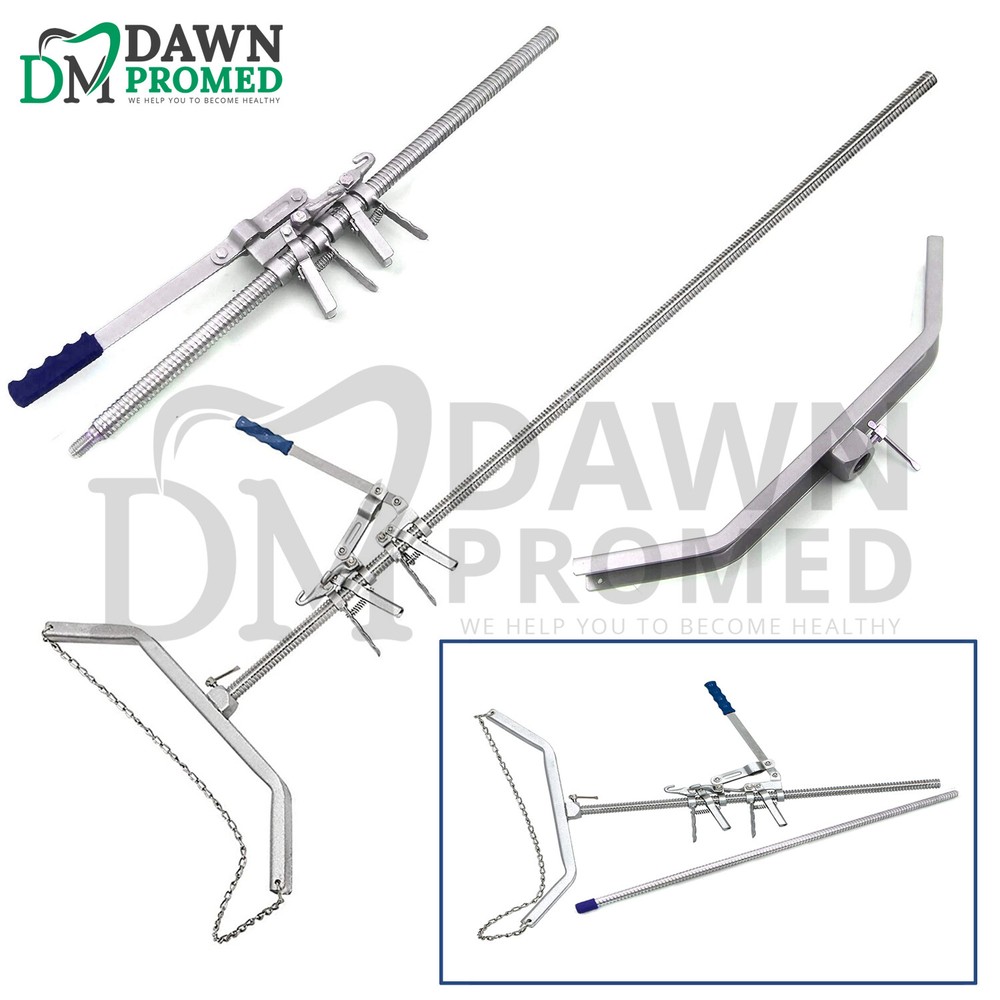 7 Pcs Calf Puller OB Handle & OB Chains Cattle Birthing Delivery Complete Set