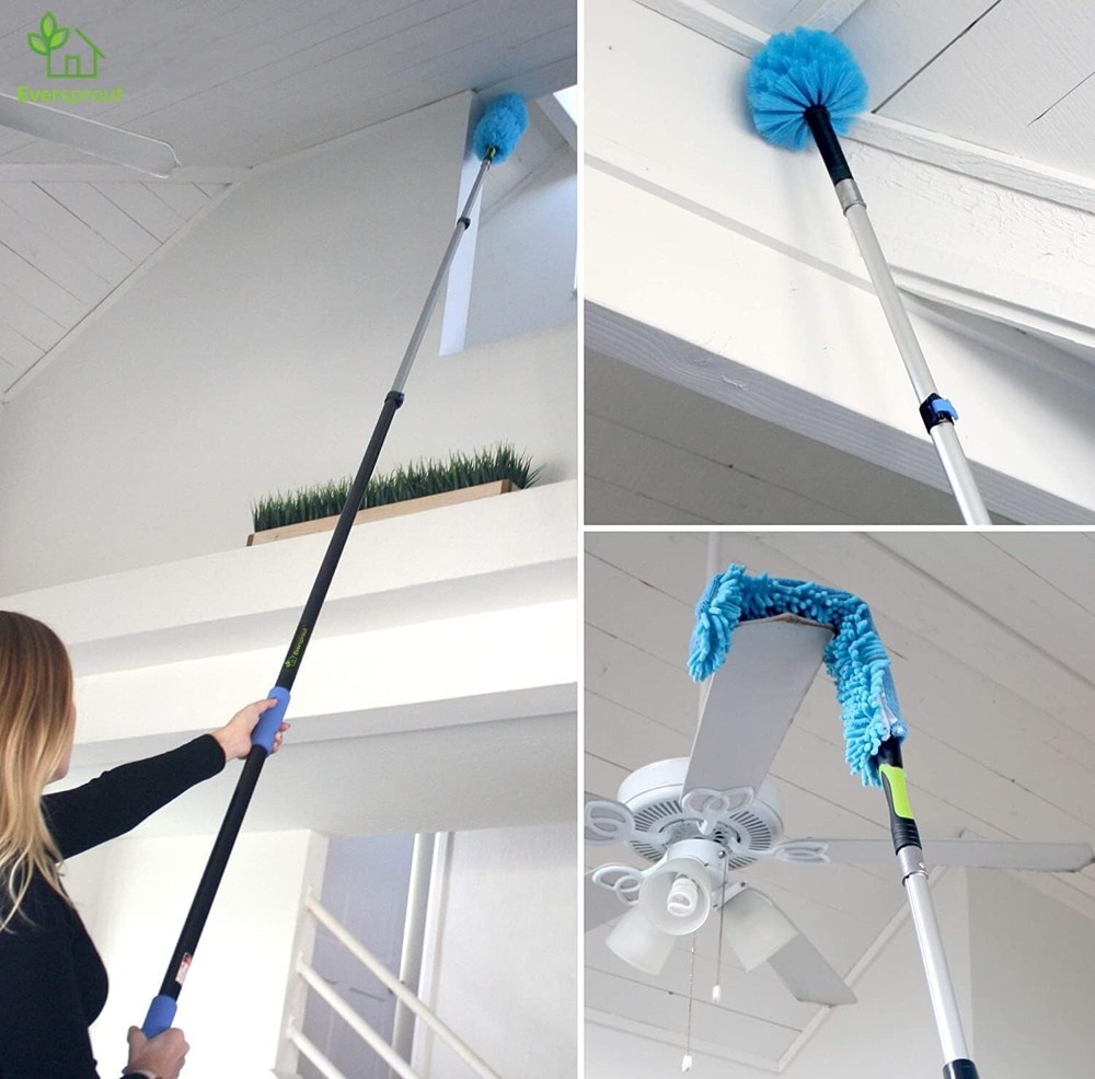 Hand-Packaged 3-Pack Duster Collection with Extension Pole – Dusting Made Easy