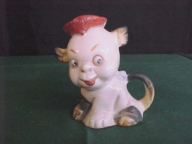 Googly Eyes Cream Pitcher Germany 2"