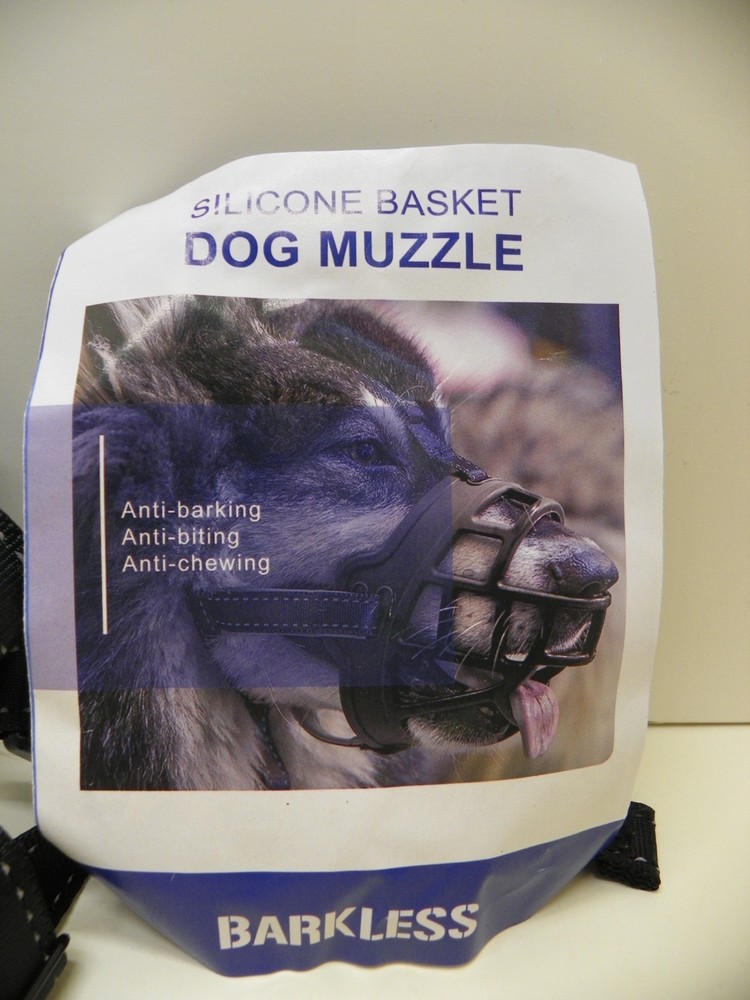 Barkless Silicone basket Dog Muzzle size 4