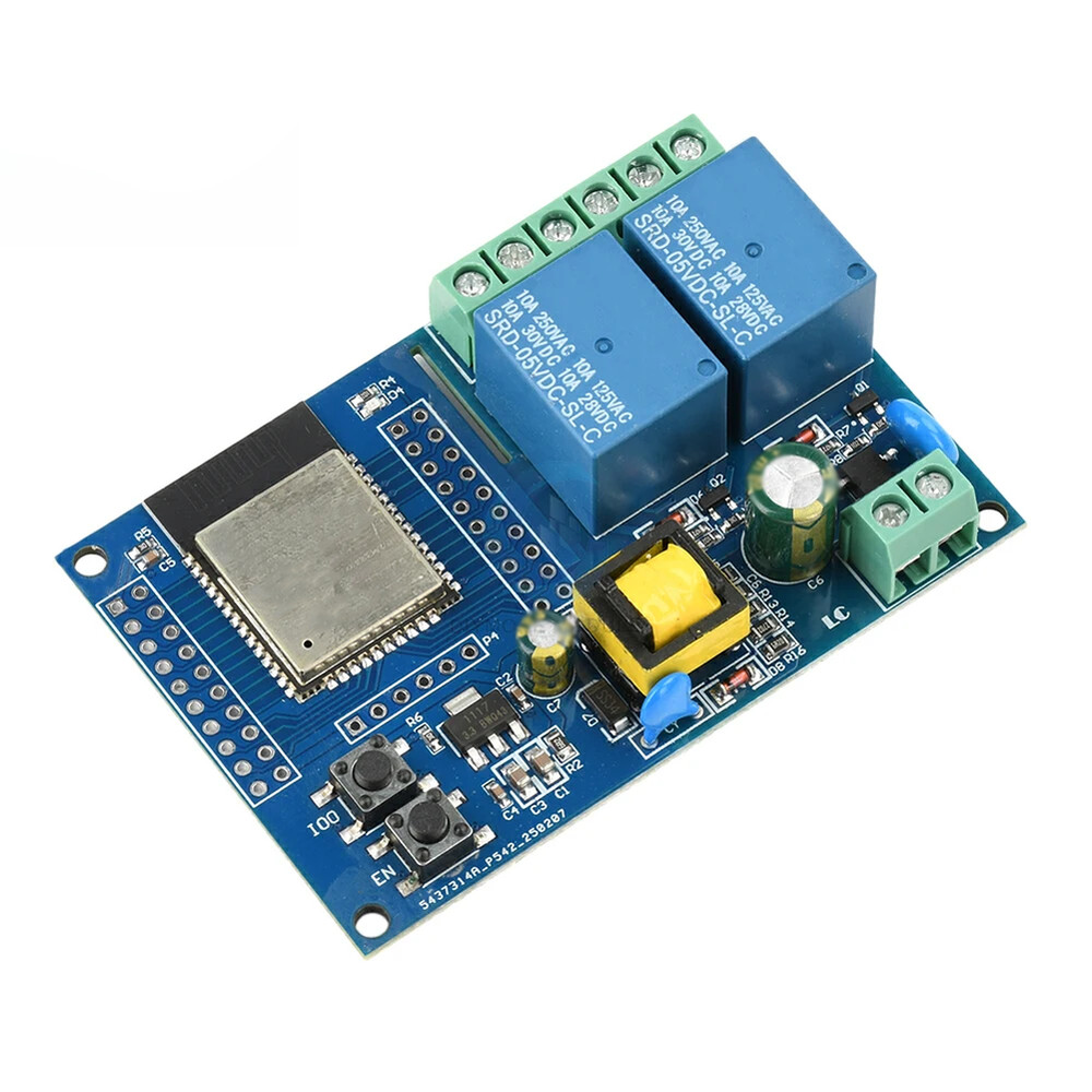 For ESP32 Relay Control Module with Wide Input Voltage 90-250V AC Support