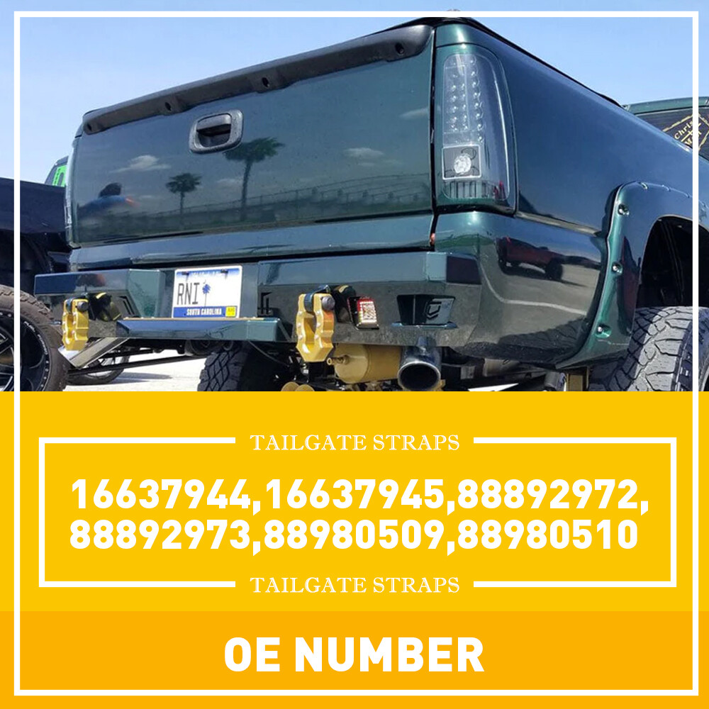 Pair Tailgate Tail Gate Rear Support Cable Strap For 99-06 Chevrolet Silverado