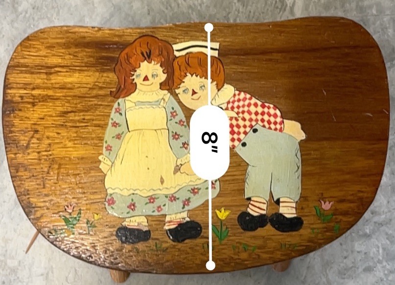 Vintage Raggedy Ann and Andy Stool