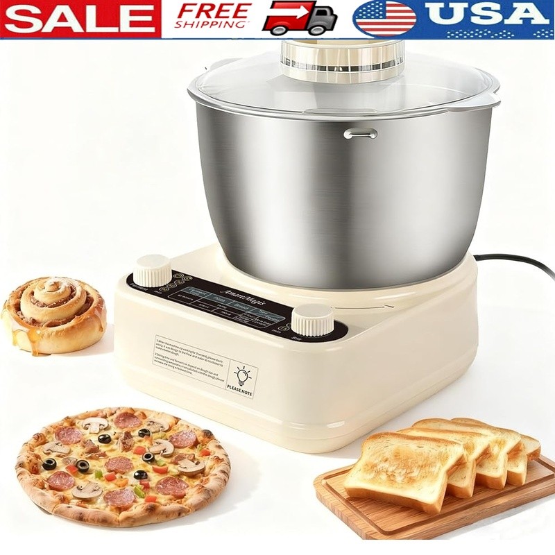 Automatic Dough Mixer W/ Fermentation Function Stainless Steel Kneader Machine
