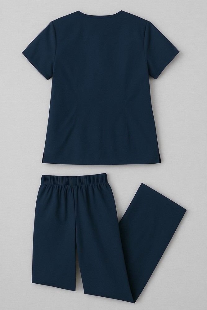 Superior Uniform Group Navy Blue scrub Set