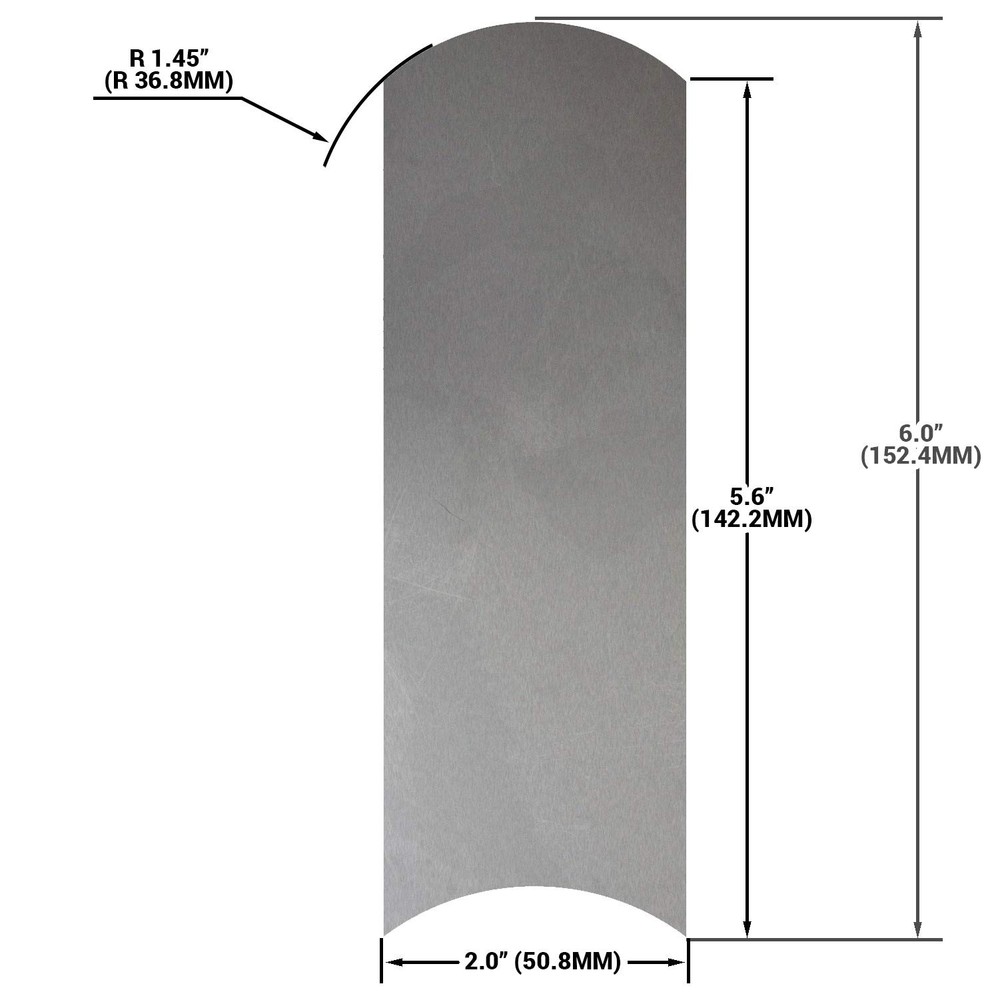 ATLIN Cabinet Scraper Card Set - Curved 3pc