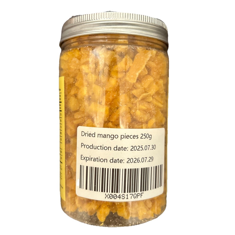 Diced Dried Mango, 8 Oz Jar