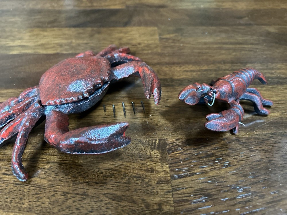 Cast Iron Lobster And Crab