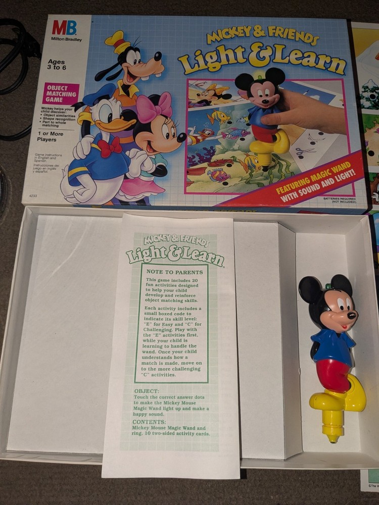 Mickey and Friends Light and Learn Board Game Complete