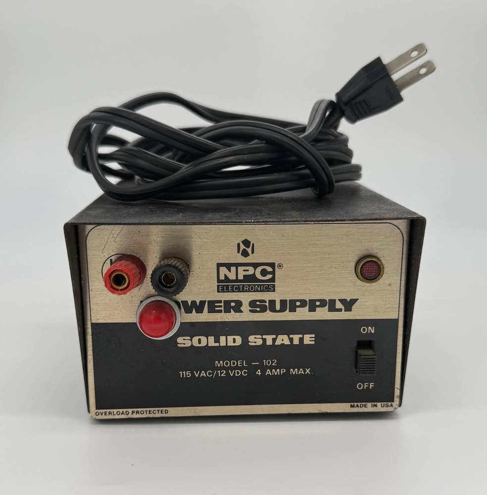 NPC Model 102 Power Supply 115VAC/12 VDC 4 Amp Solid State