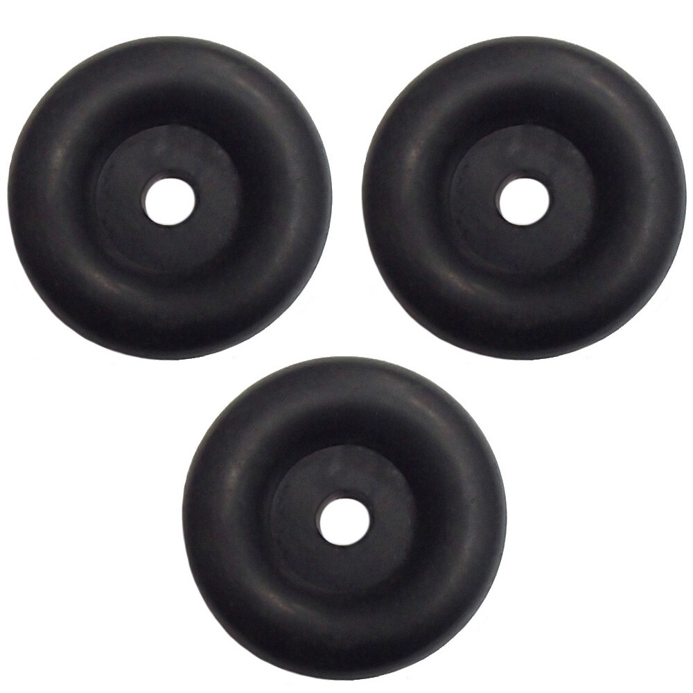 3 Rubber Bumpers for Trailer Ramp Door Truck 2.5" Round Replacement Cargo Stop