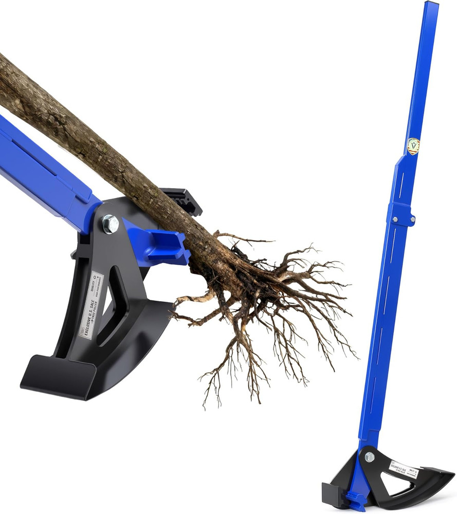 Sapling Puller Tool - Heavy Duty Tree Root Puller for ¼ to 2" Woody Stems