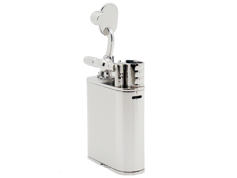 Dunhill Lighter Unique Turbo Barley Silver Plated