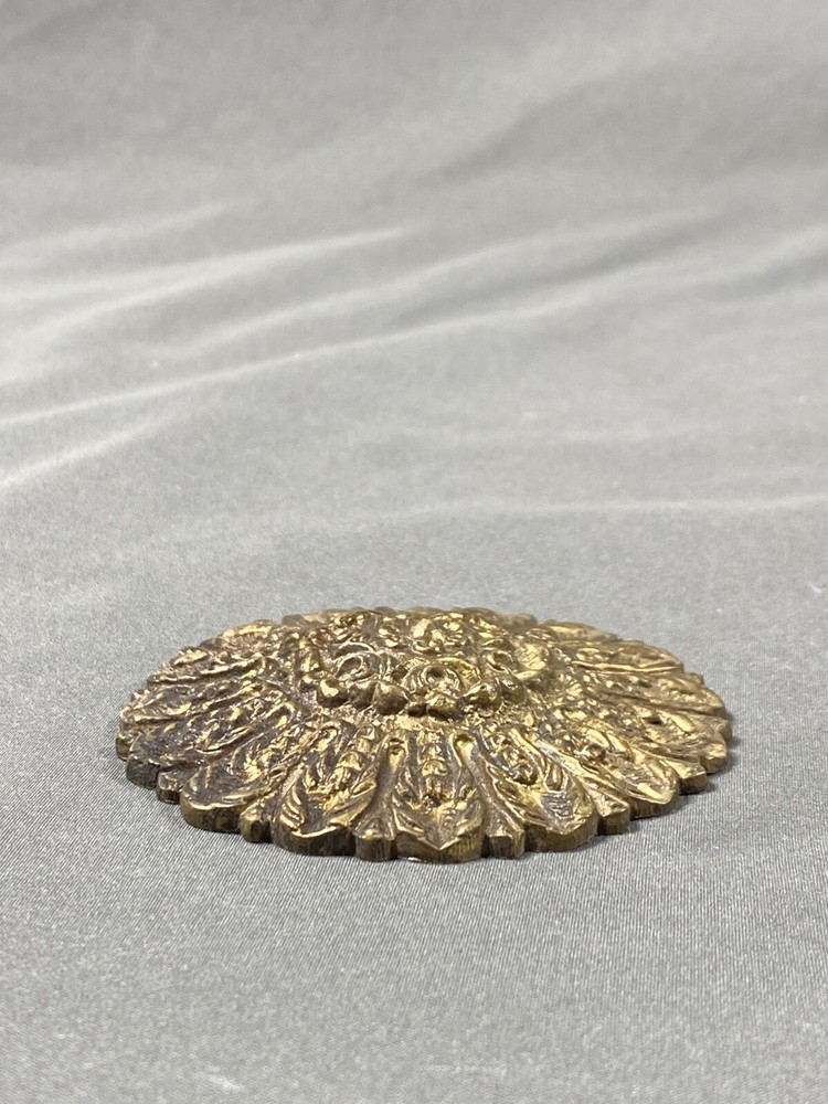 Ornate Solid Brass Round 3” Drawer Pull Portugal