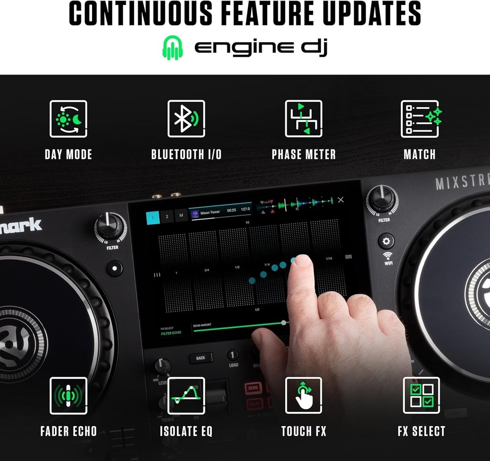 Ultimate Mixstream Pro+ DJ Controller for Serato & Virtual DJ - Compact Size