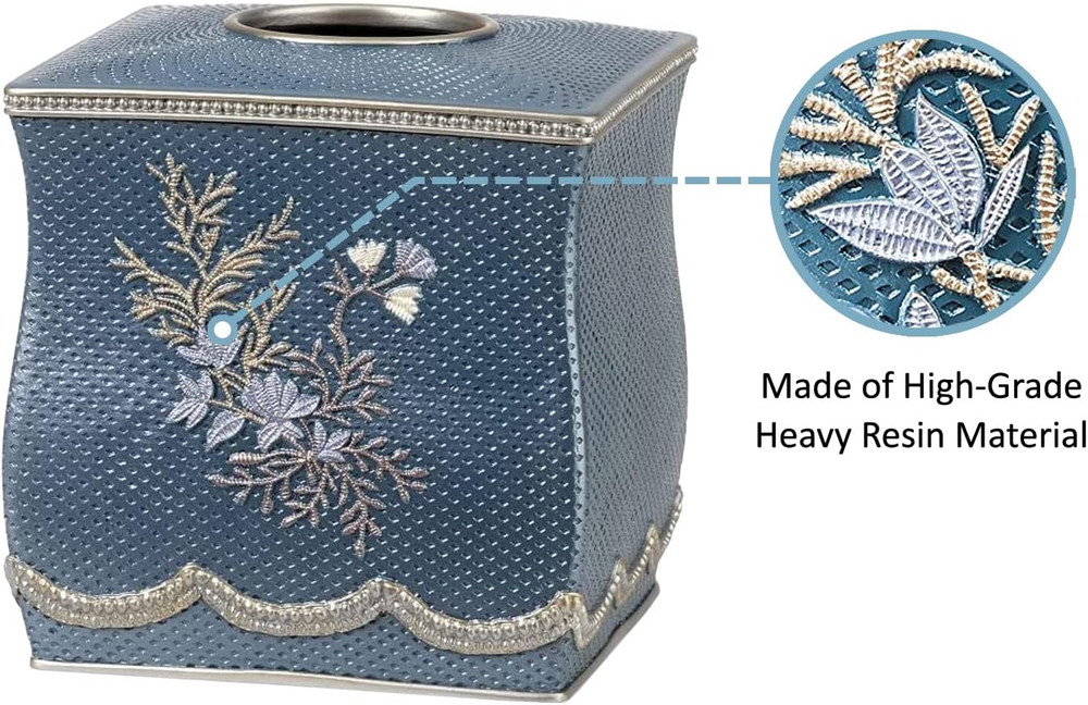 Capri, Tissue Box, Slate Blue