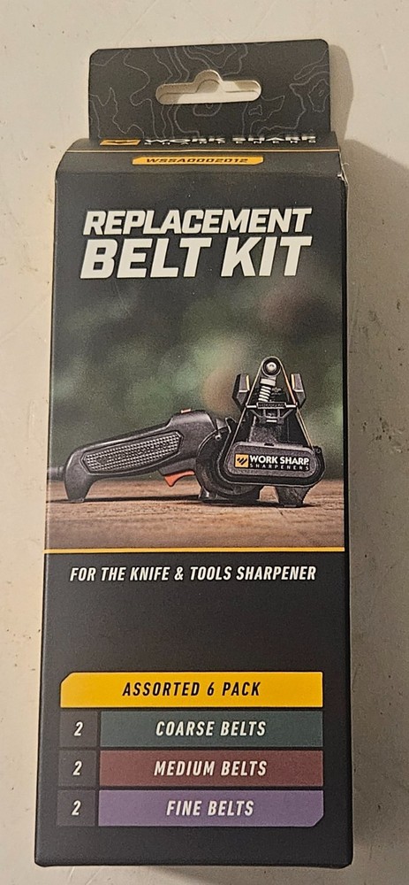Work Sharp Replacement Abrasive Belt Kit, 6 Belts, Kit  New