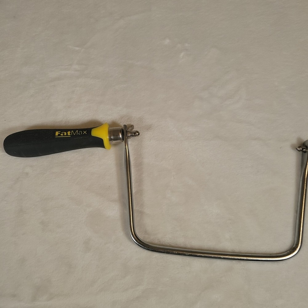 Stanley Fatmax 015106 Coping Saw Handle, Black Grip Handle, Without Blade