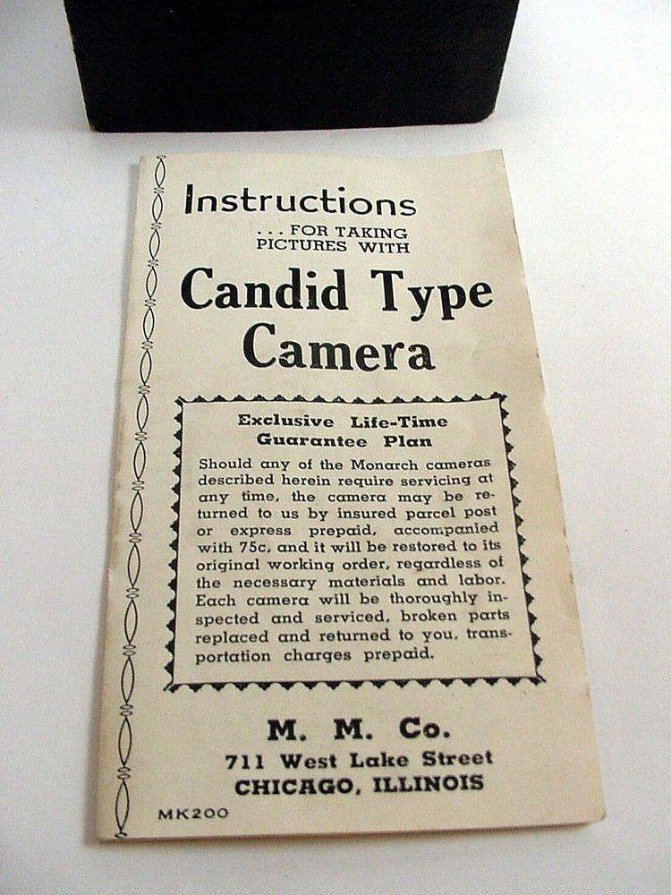 Vtg Candid Camera Box & Manual | No camera | BOX only | $7 |