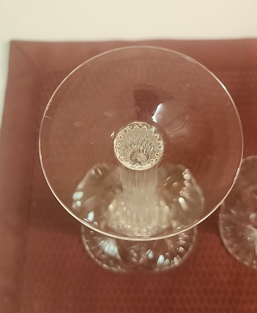 2 Beautiful Vintage Crystal Candlestick 8 3/4"