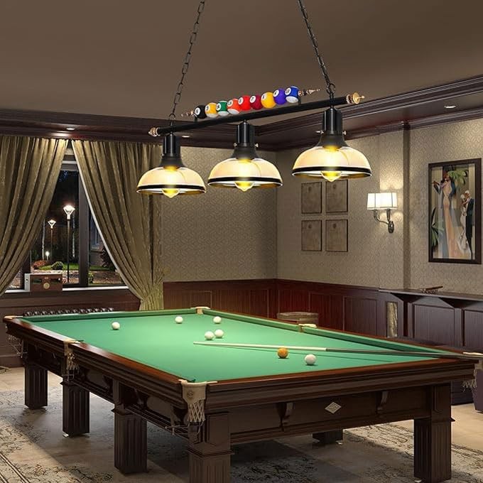 Pool Table Pendant Light Adjustable Billiard Lights Hanging Lighting