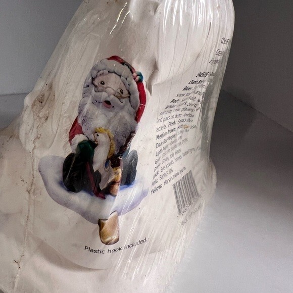 Creative Crafts, Ceramic Santa Clause statue, ready to paint, stocking holder