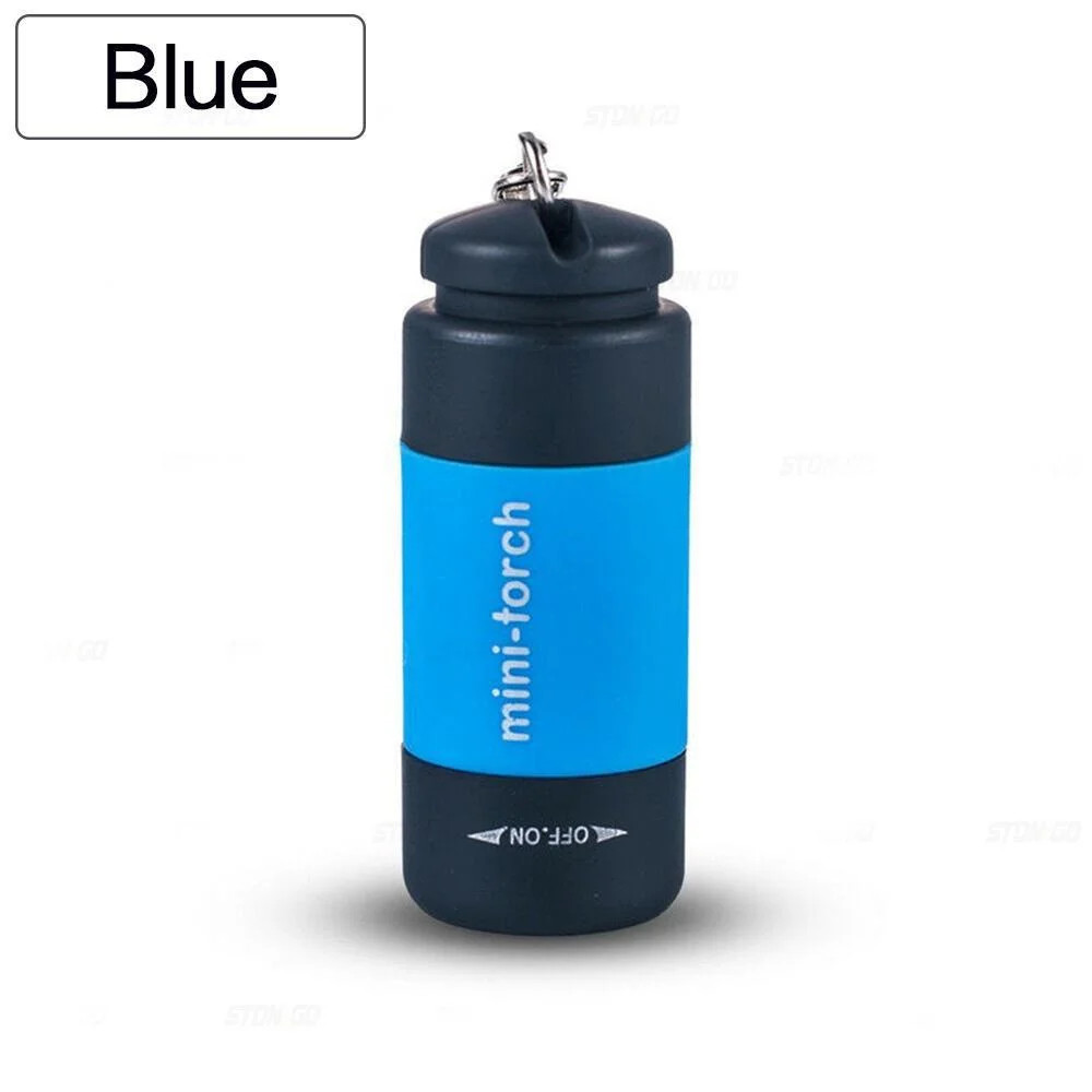 USB Rechargeable Mini LED Keychain Flashlight - Strong Pocket Light Waterproof