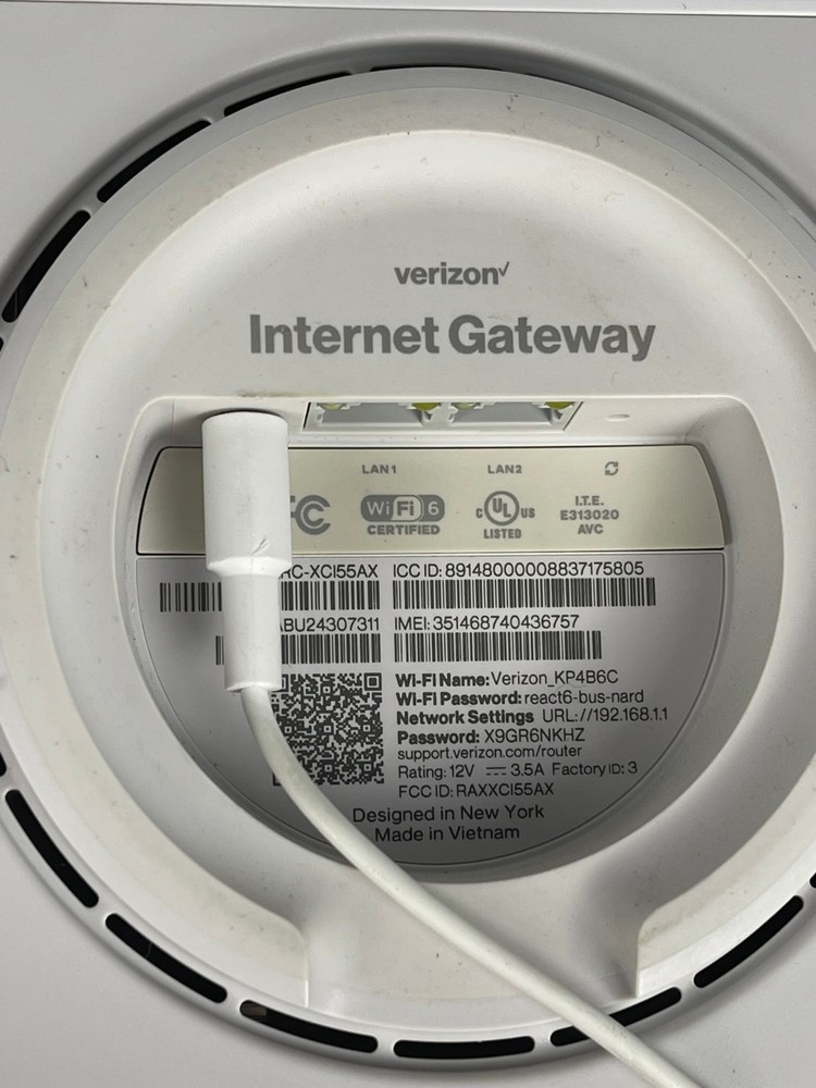 Verizon ARC-XCI55AX Internet Gateway (Tested)