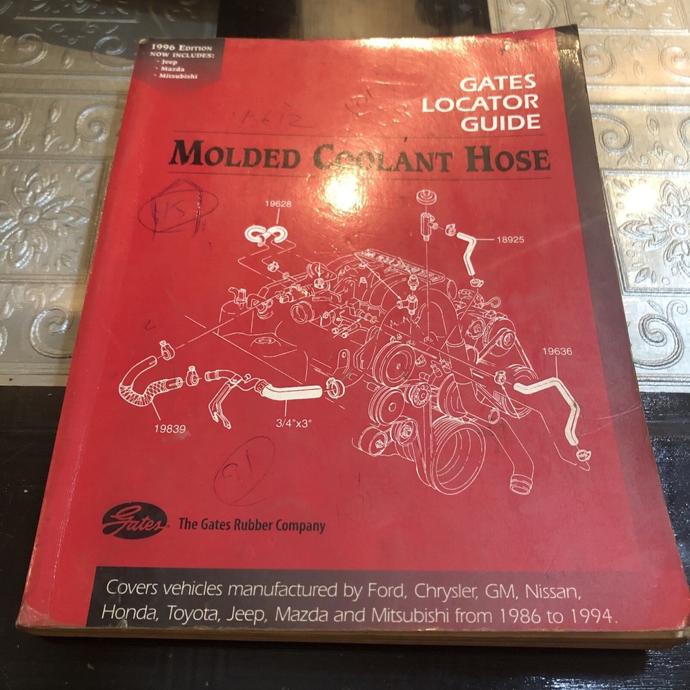 Gates Locator Guide 91472 Molded Coolant Hose, 1996 ed.