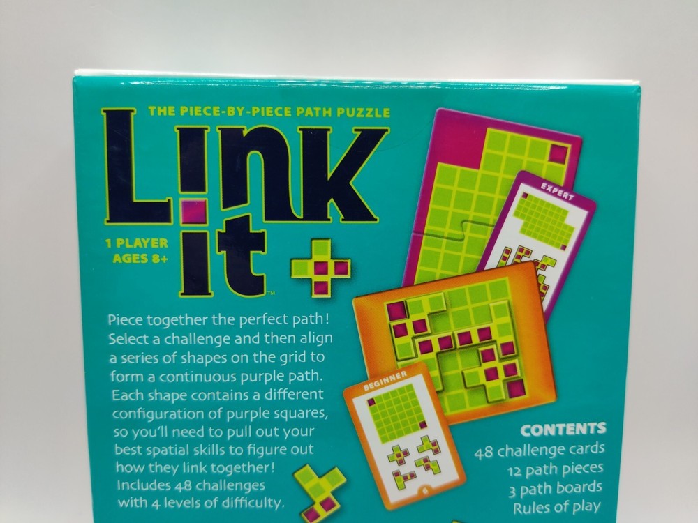 Link it Path Puzzle The Piece-By-Piece Path Puzzle 48 Challenges Brainwright