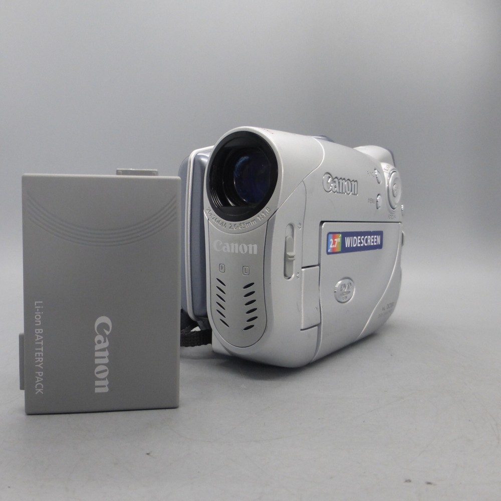 Canon DC100 Handheld DVD-RW Camcorder Silver Tested