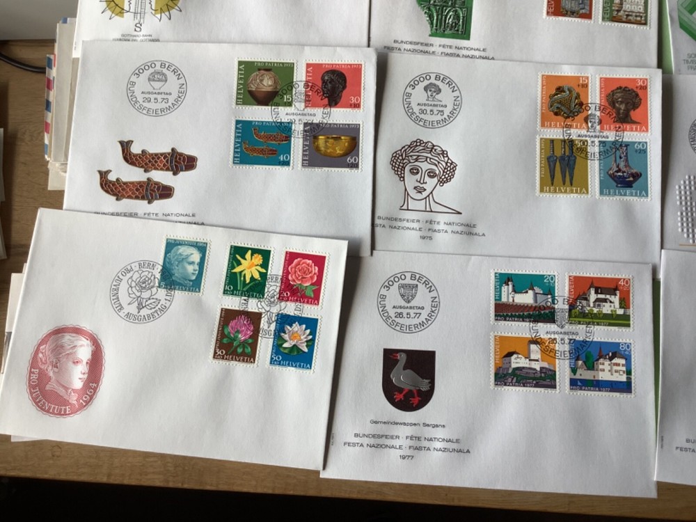 Switzerland postal covers 17 items Ref A2196