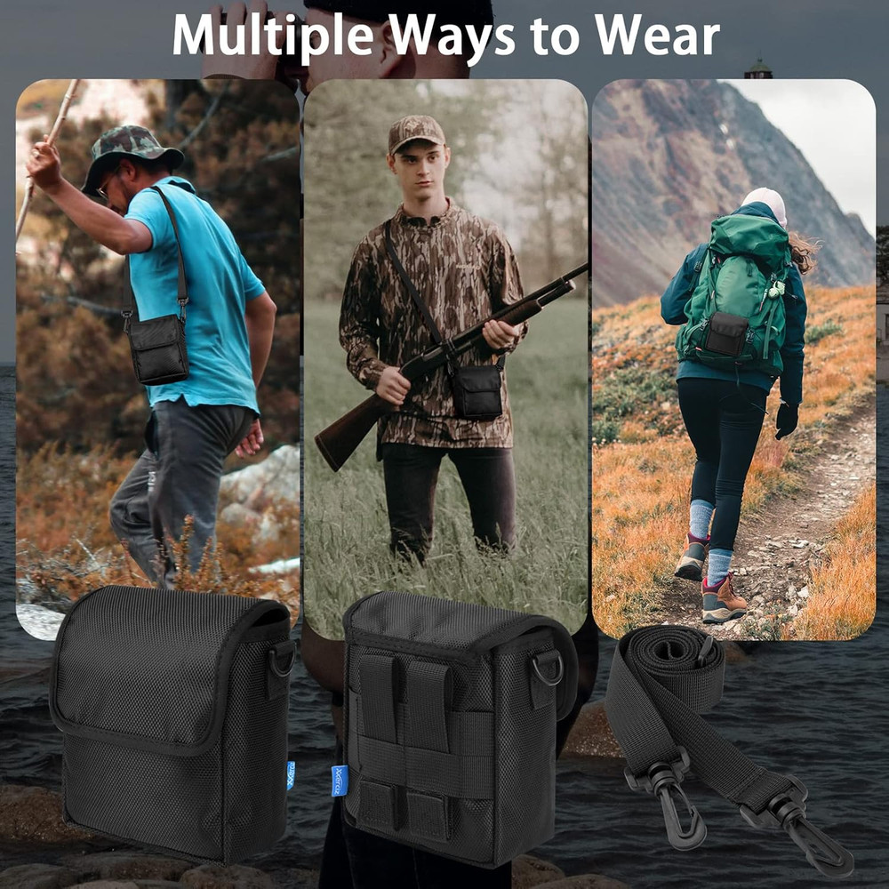 Binoculars Case Portable Binocular Carry Case with Shoulder Strap, Protective Mo