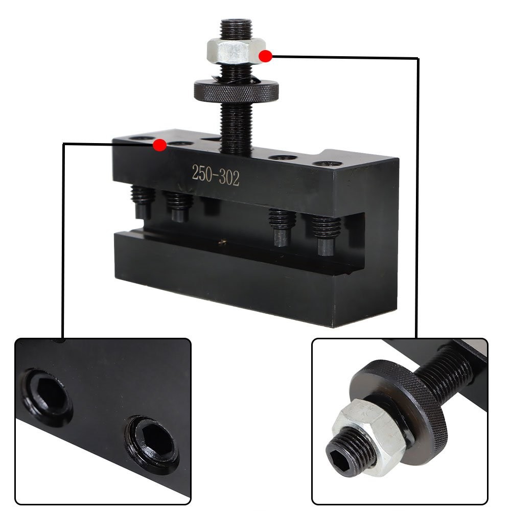 3×CXA #2 250-302 Quick Change Tool Post Boring Turning & Facing Holder For Lathe
