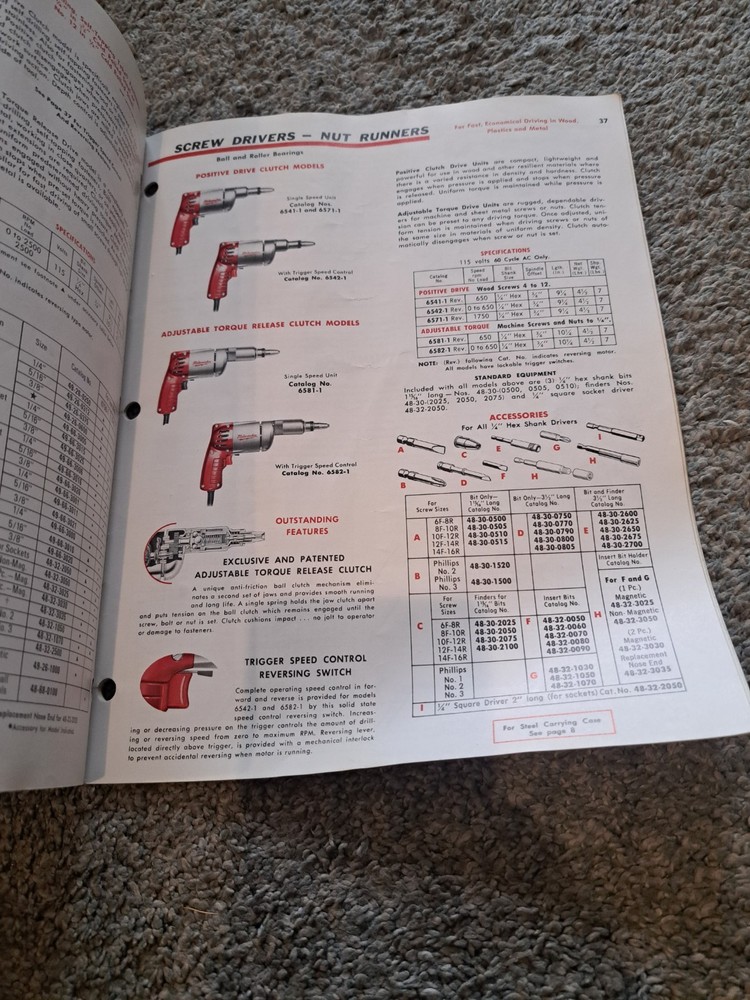 Milwaukee Heavy Duty Tools Catalog 471