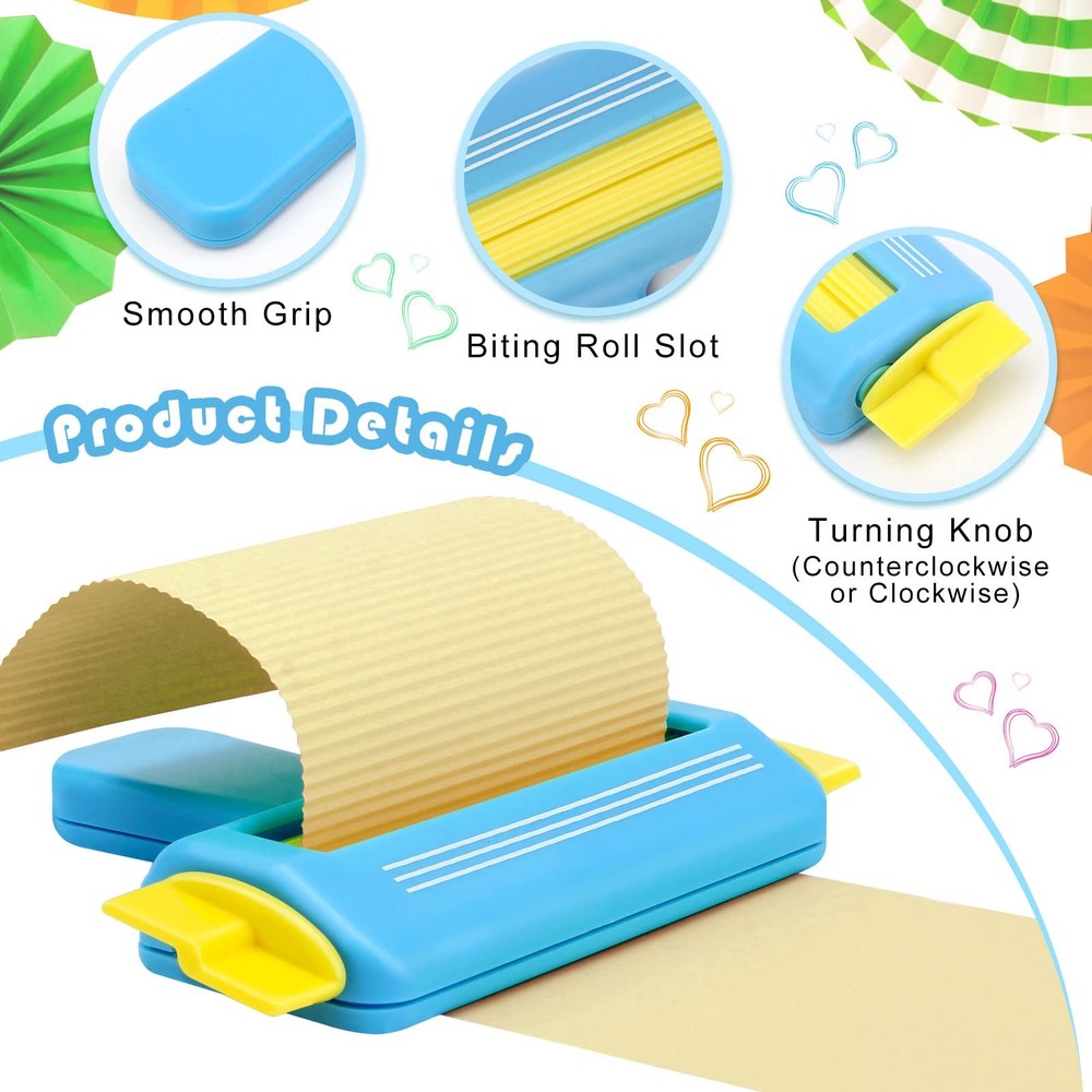 Paper Crimper for Crafts, AngleKai Craft Tool Making Blue