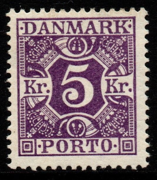 DENMARK SGD236 1925 5k VIOLET MTD MINT