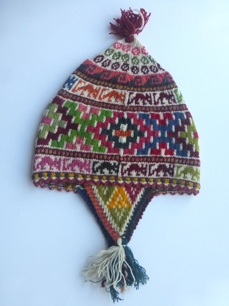 Peruvian Andean Mountain - Handmade Shaman Chullo Hat