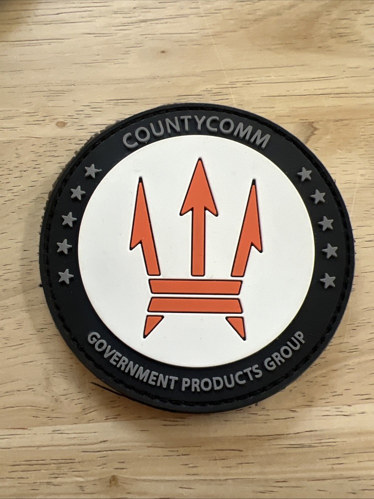 Countycomm Government Products Group hook n loop Patch 3” Circle Black
