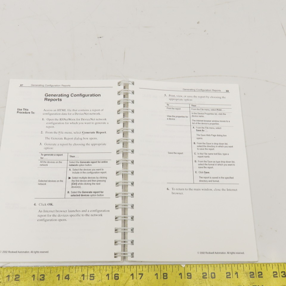 Rockwell DeviceNet Network Procedures Guide For RSNetWorx & DeviceNet 3.2