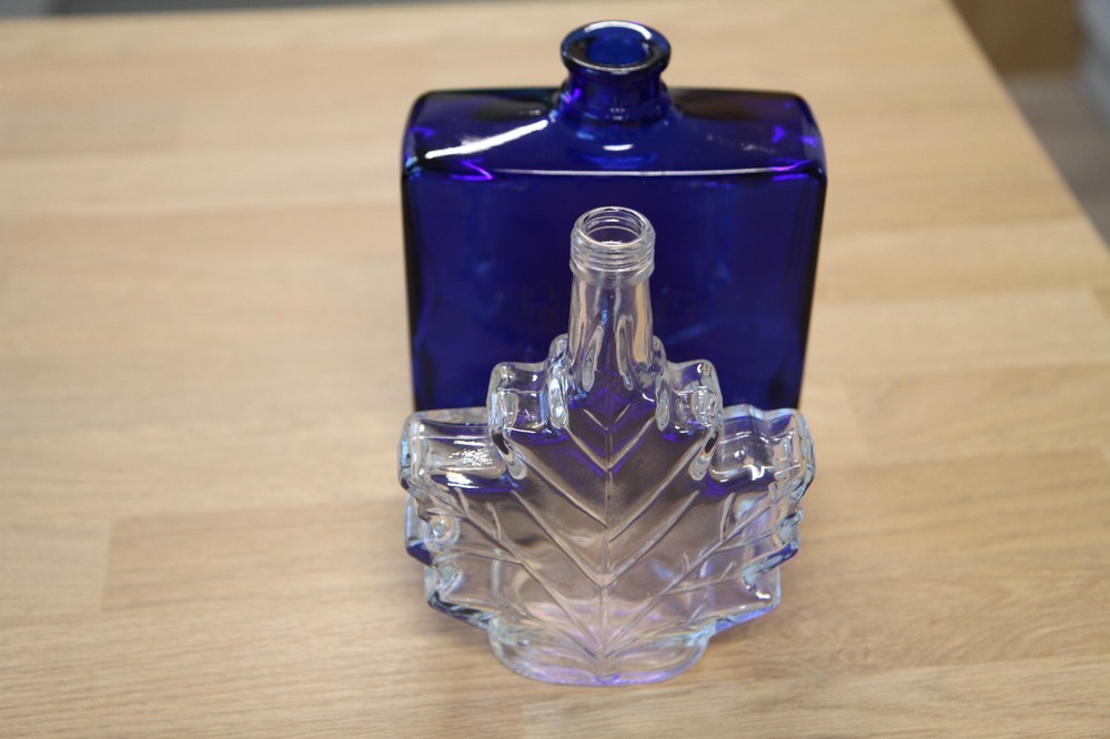 2 x Empty Glass Bottles, ideal for inserting lights