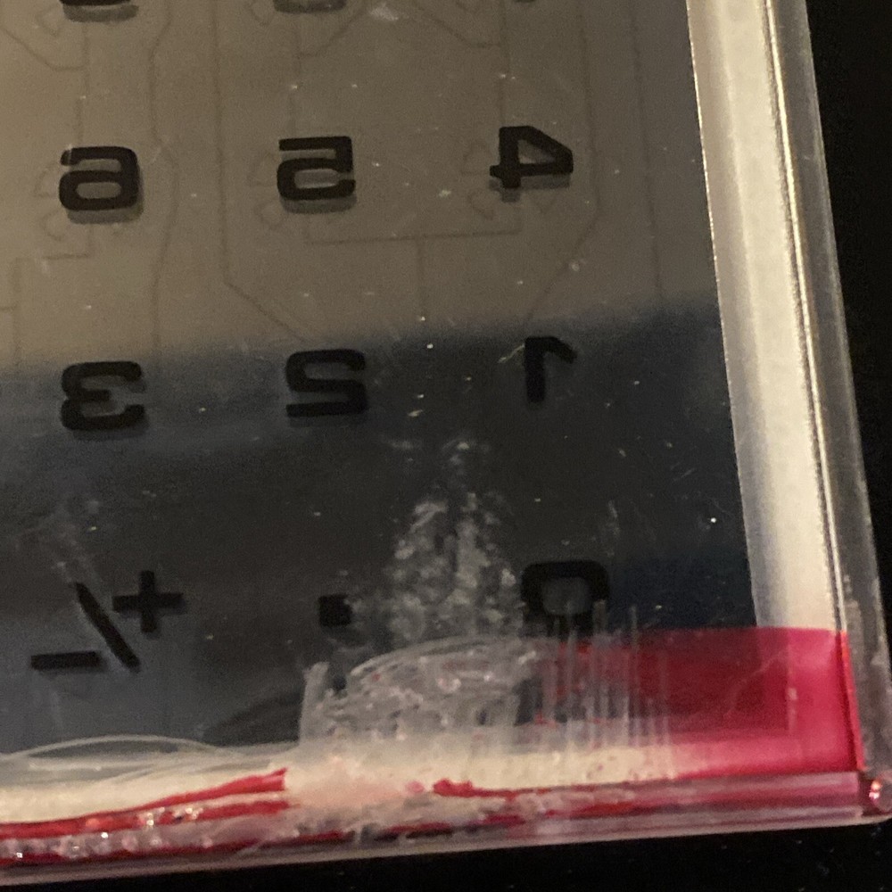 Panasonic Solar Powered Calculator Model JE-38OU Clear