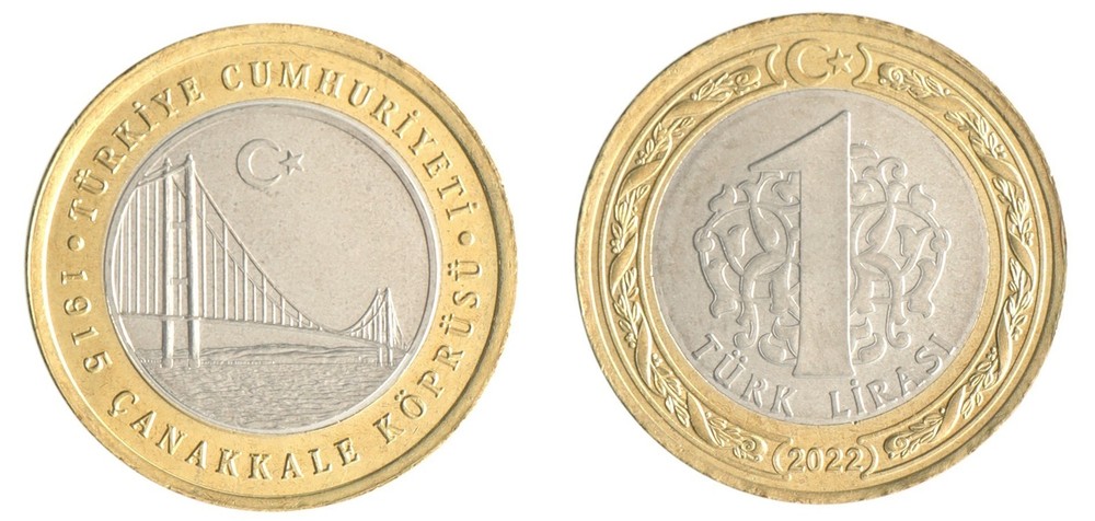 Turkey 1 Lira, 2022, KM #1548, Mint, Commemorative