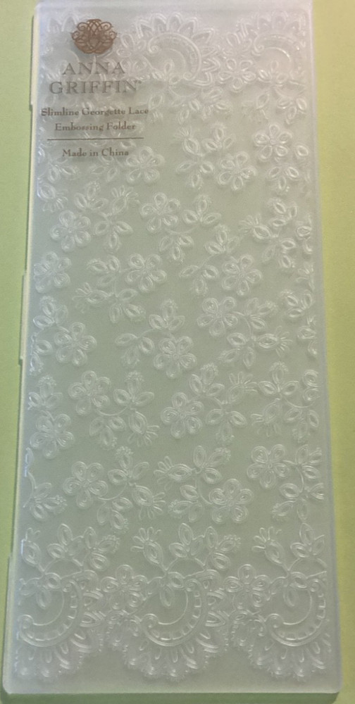 Anna Griffin Slimline Georgette Lace Embossing Folder