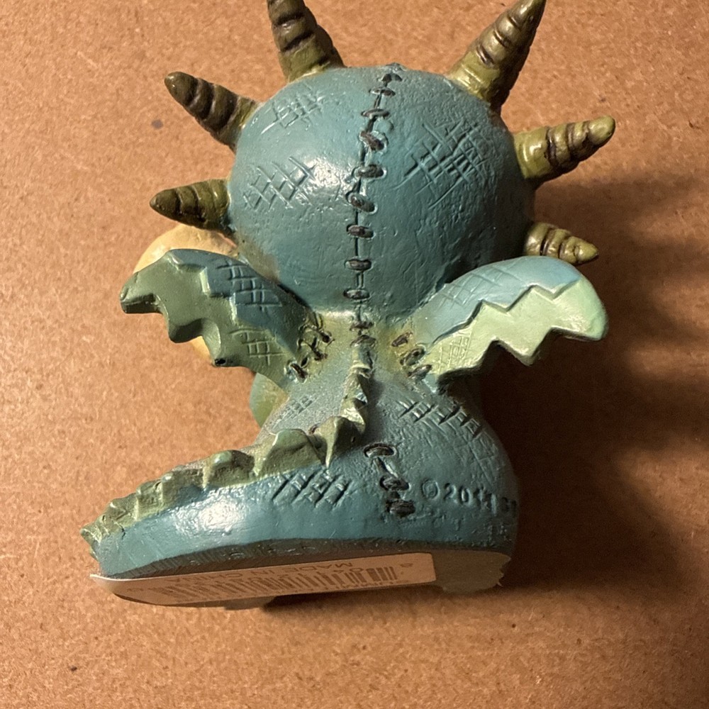 Furrybones Figurine 'Scorchie'. Summit Collection Skeleton Marshmallow