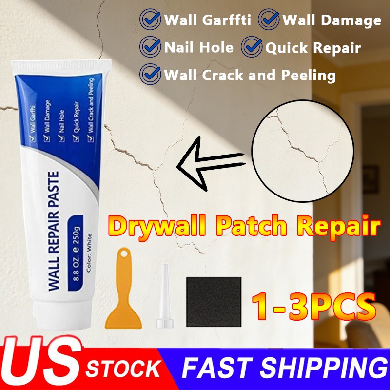 Drywall Patch Repair Kit 250G Wall Mending Agent Multi-Functional Quick Drying