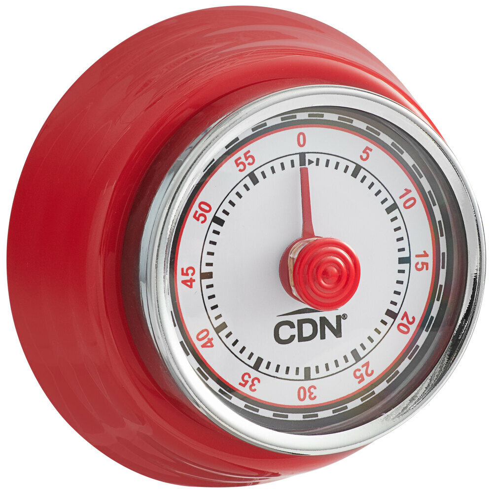 CDN Compact Mechanical 60 Minute Kitchen Timer (select color below)